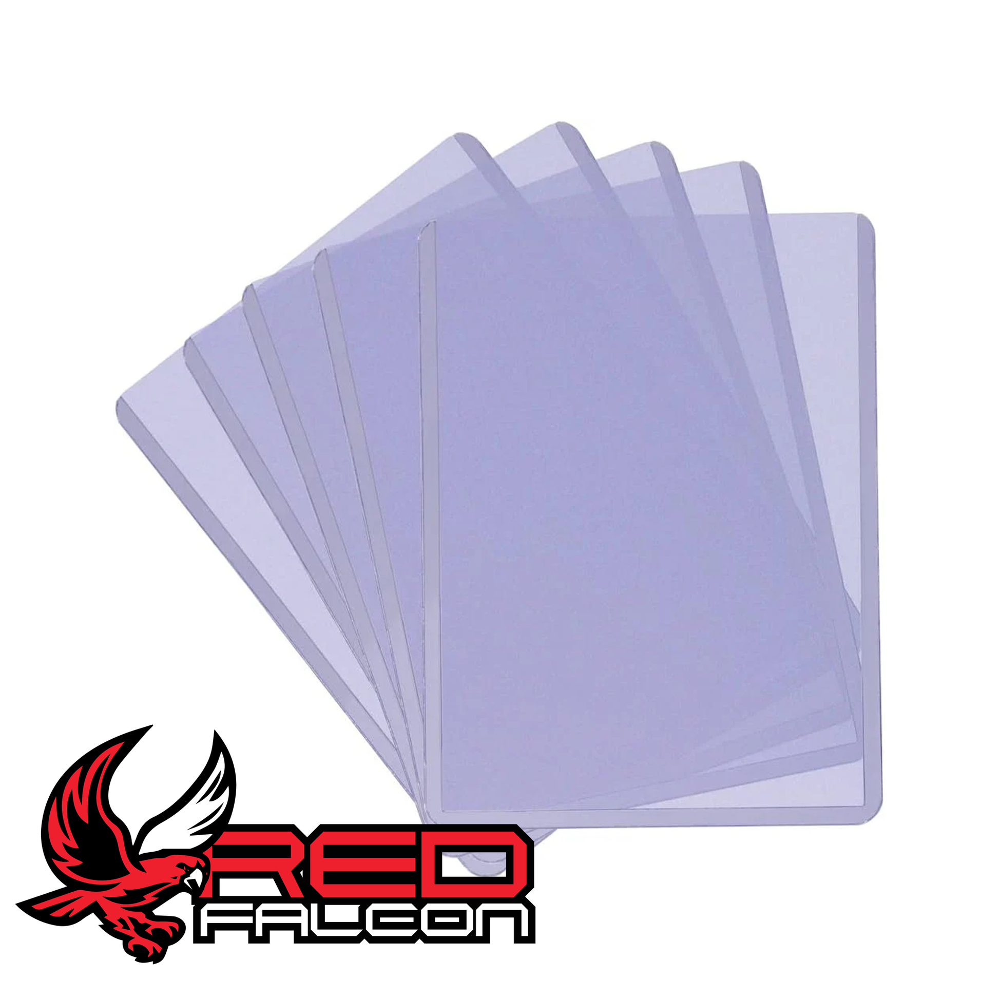 Ultra PRO 3x4 clear toploaders spread out showing rigid card protectors