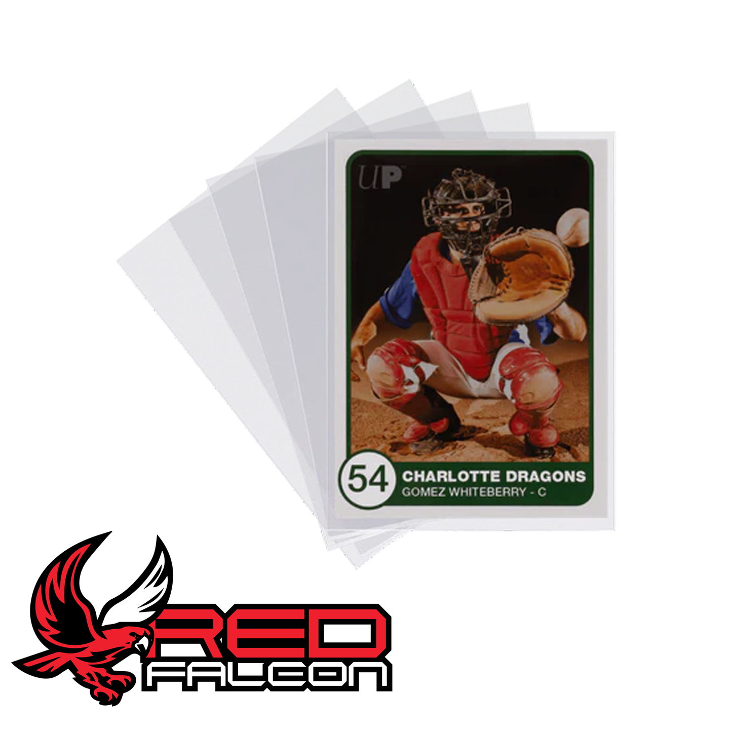 Ultra PRO penny sleeve with trading card inserted for card protection