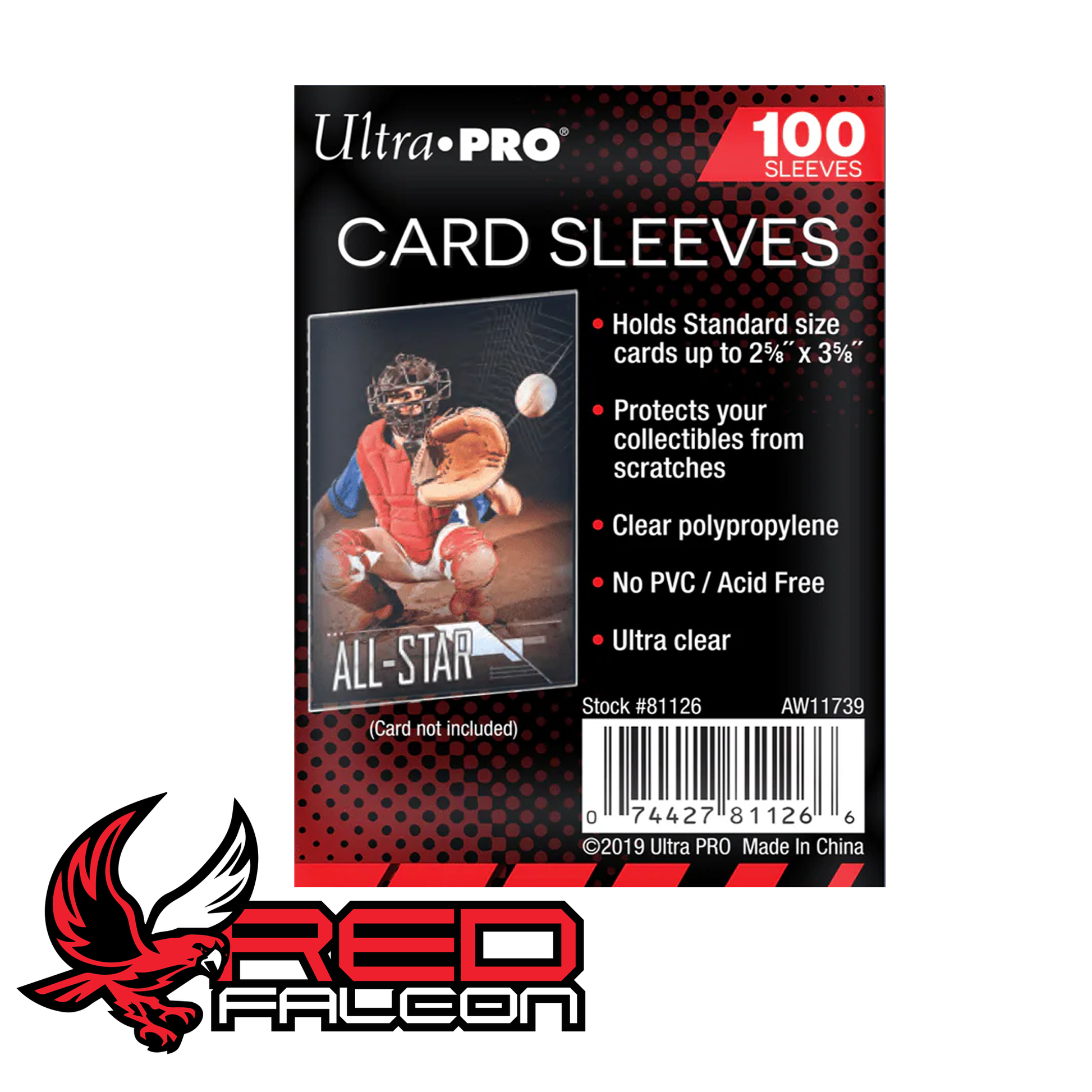 Ultra PRO Penny Sleeves 2.5 x 3.5 Soft Trading Card Sleeves (100 Pack) –  Red Falcon TCG