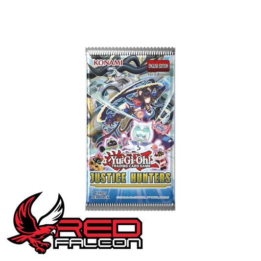 Yu-Gi-Oh! Justice Hunters booster pack artwork