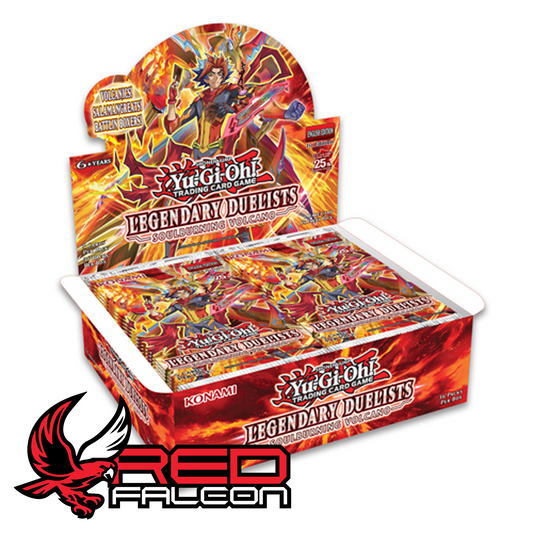 Yu-Gi-Oh! Legendary Duelists 10 Soulburning Volcano booster box display