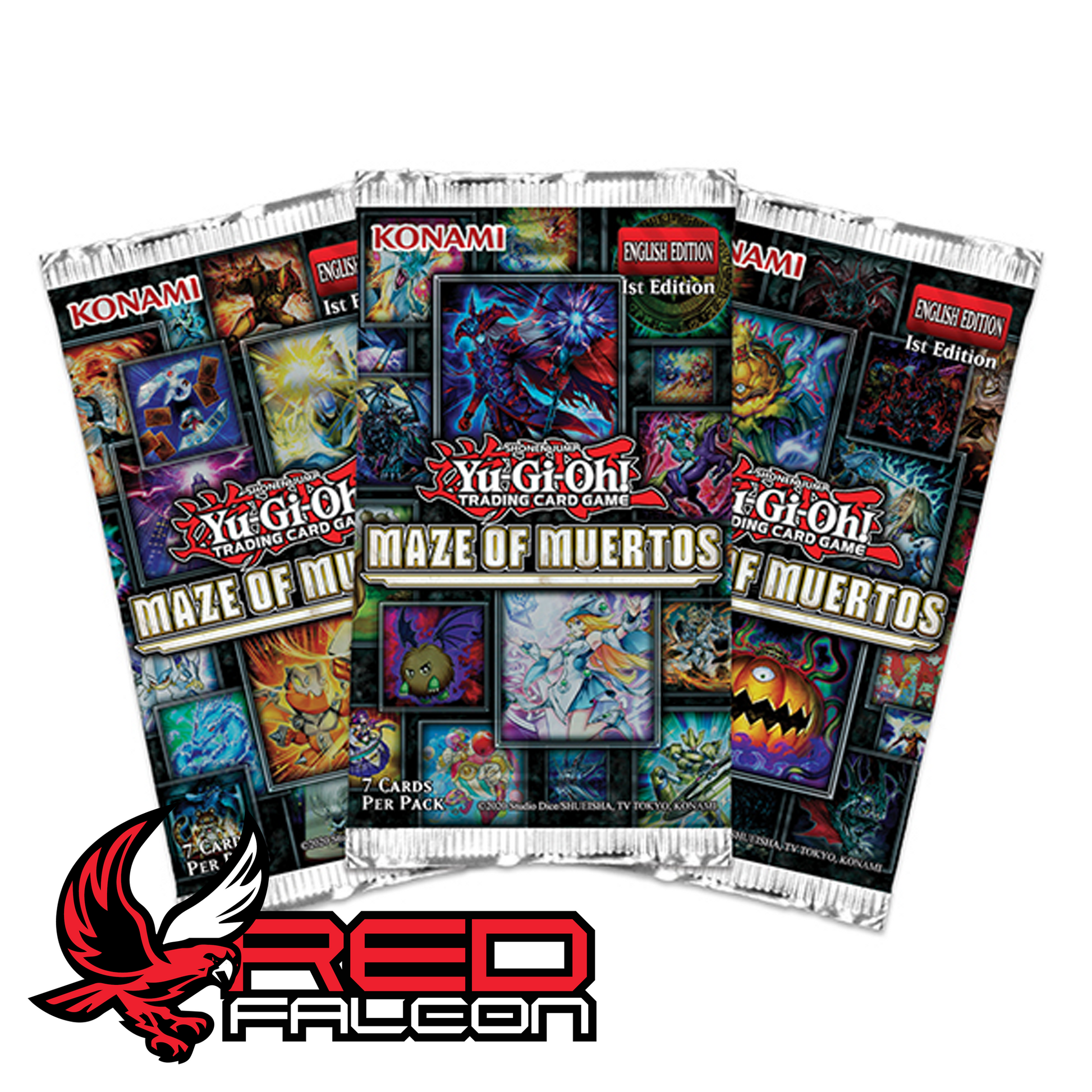All booster pack artworks from Yu-Gi-Oh! Maze of Muertos