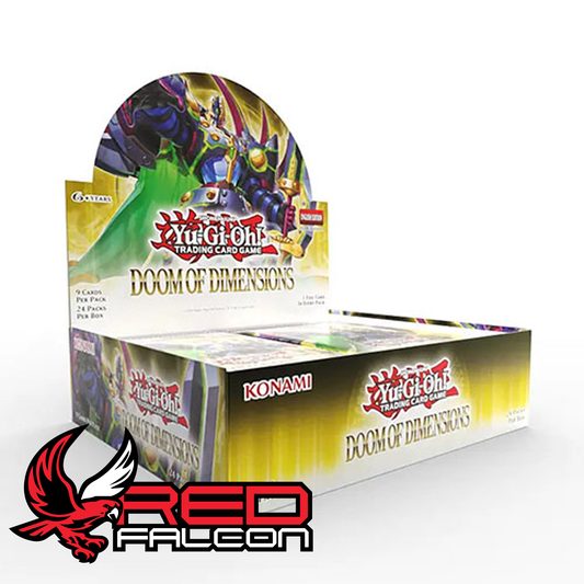 Yu-Gi-Oh TCG Doom of Dimensions booster box sealed trading card game display