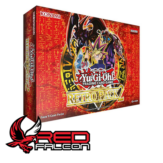 A brand new, factory-sealed Yu-Gi-Oh! Retro Pack 2 booster box with the original Konami logo shrink wrap.